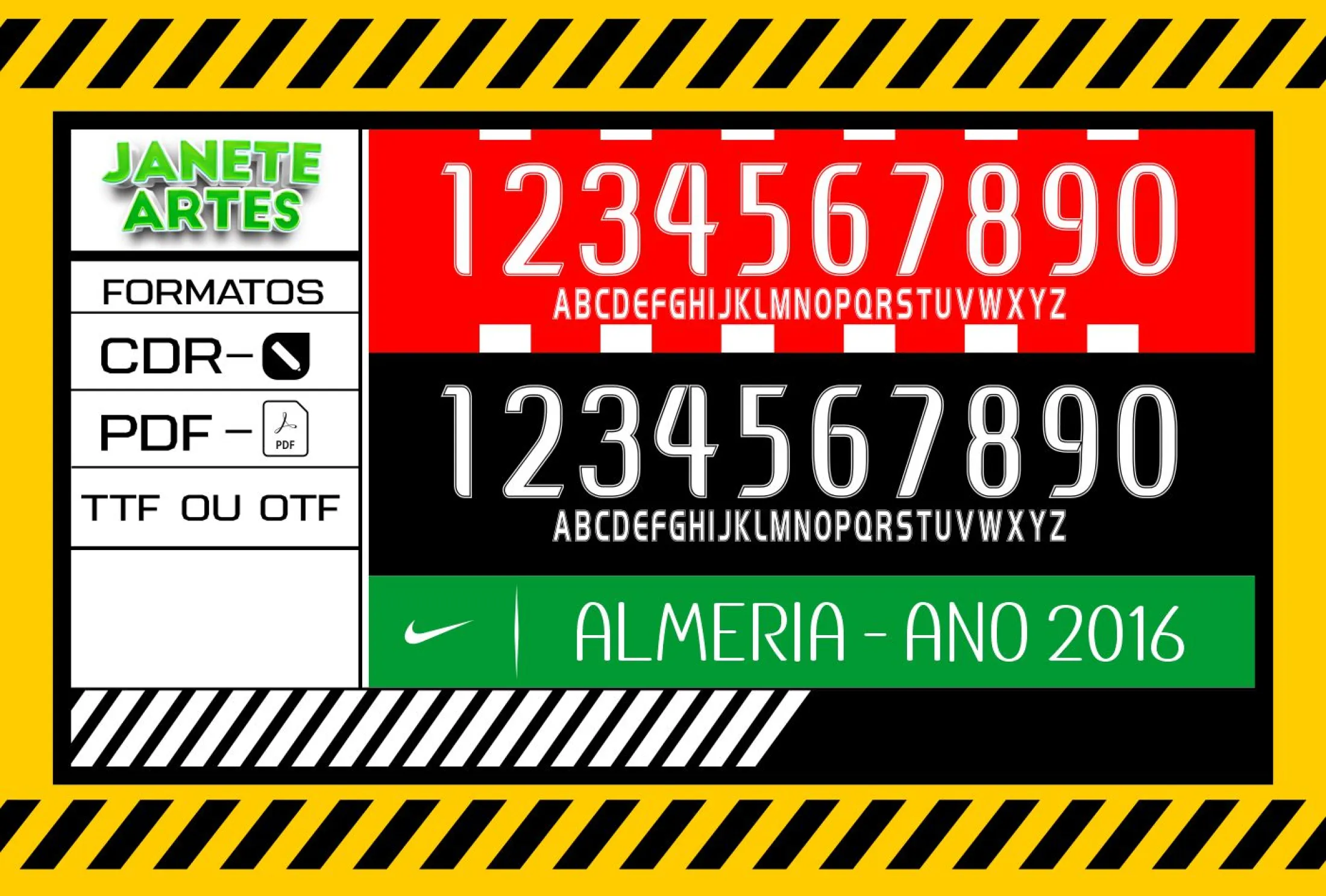 Camiseta unissex branca com logo no peito e estampa grande nas costas da fonte de time tipografia Almeria 2016, ideal para quem gosta de design exclusivo e estilo moderno.