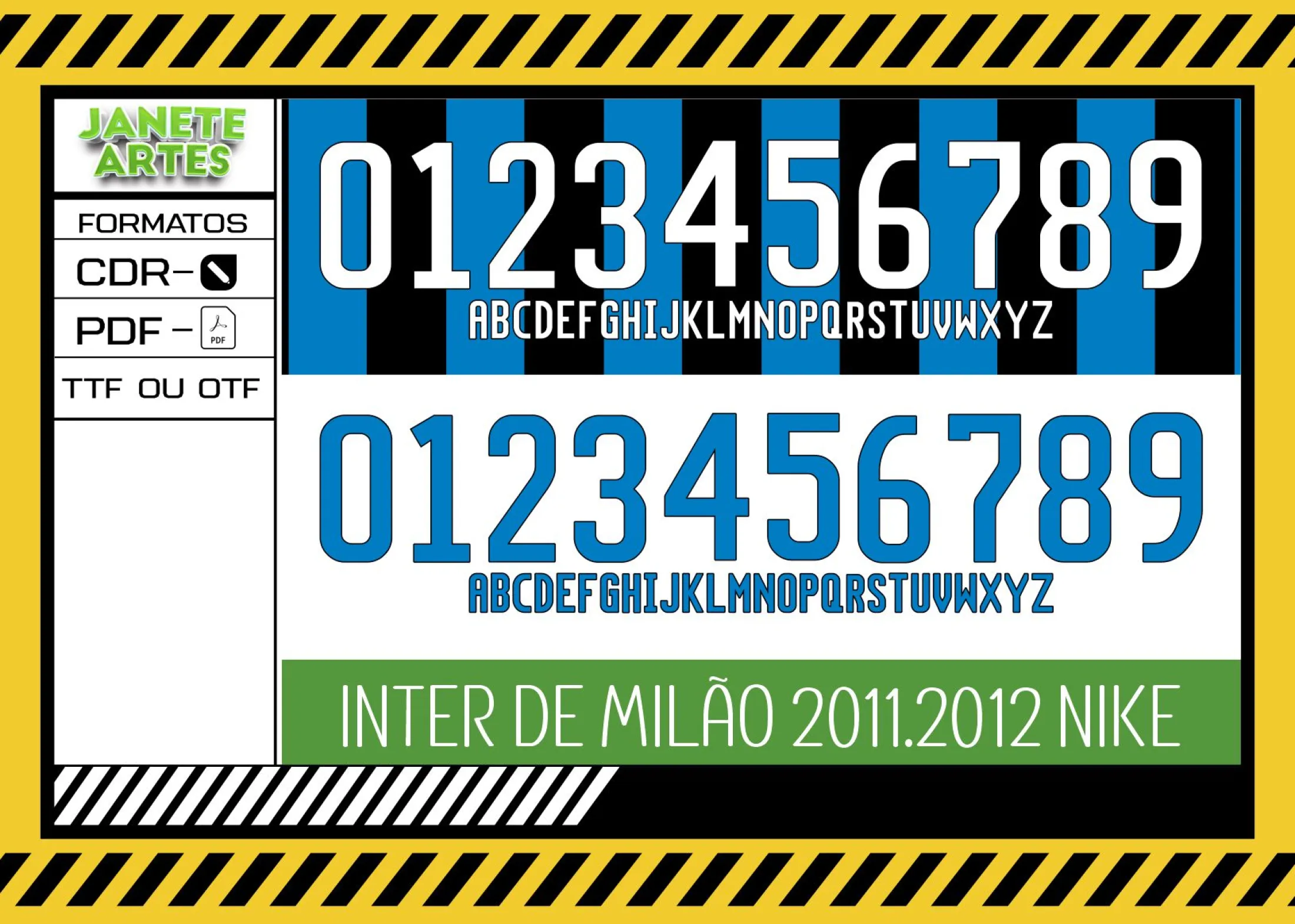 Camiseta unissex preta com logo no peito e estampa grande nas costas inspirada na Fonte de Time Tipografia Inter de Milão 2011 - 2012, design moderno e urbano para estilo casual.