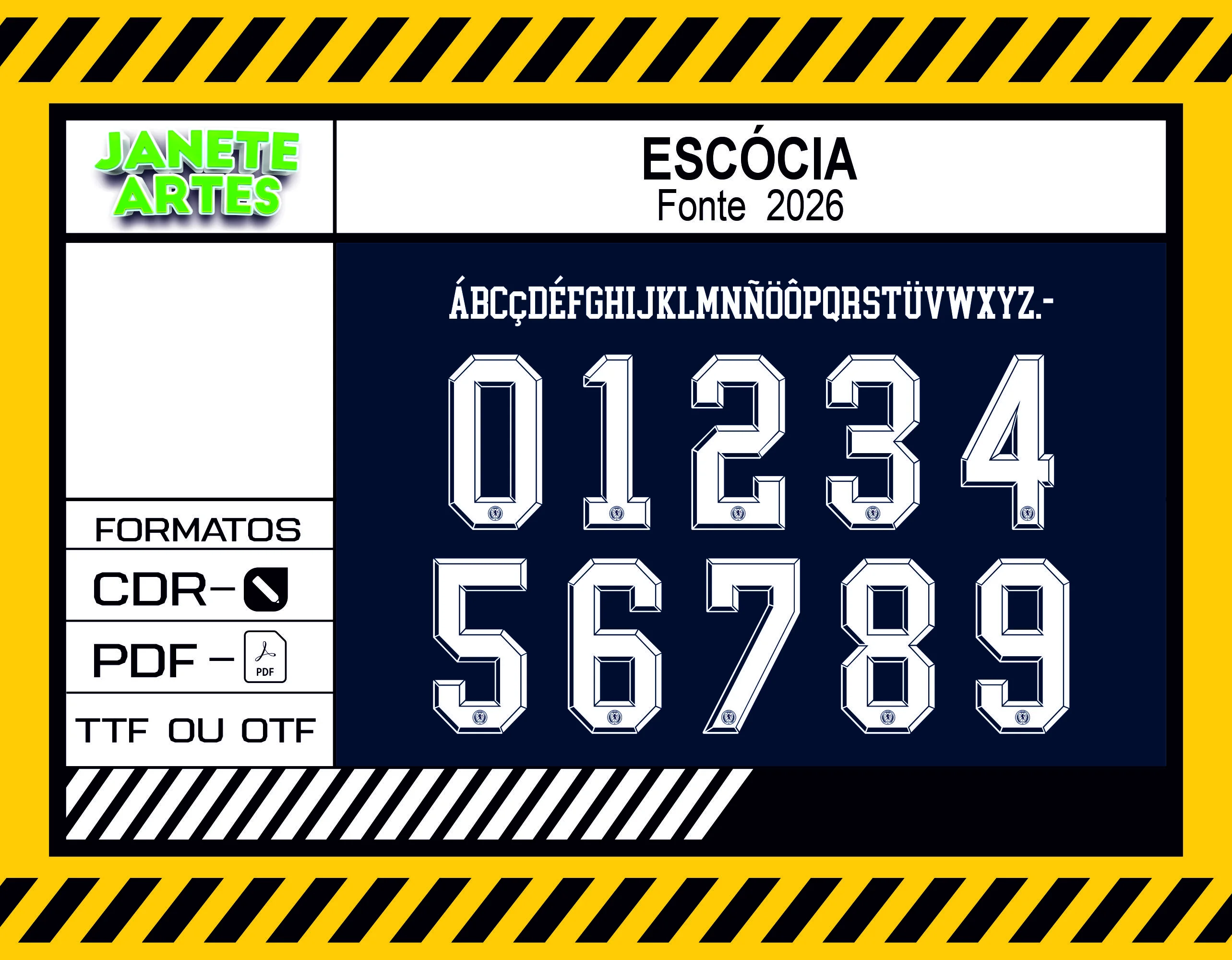 Camiseta unissex preta com logo no peito e estampa grande nas costas com tema Fonte Escócia 2026, visual moderno e impactante, ideal para quem busca estilo e autenticidade.