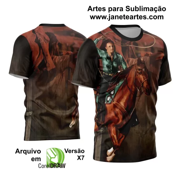 Arte Estampa Template Camisa Cavalgada 2024 Modelo 05