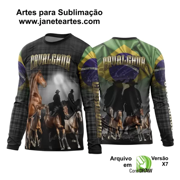  Arte Estampa Template Camisa Cavalgada 2024 Modelo 08