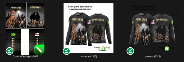 Arte Estampa Template Camisa Cavalgada 2024 Modelo 09