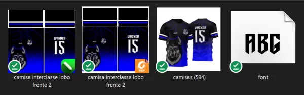 Arte Vetor Camisa para InterClasse Lobo Particulas Ataque 2023 Azul