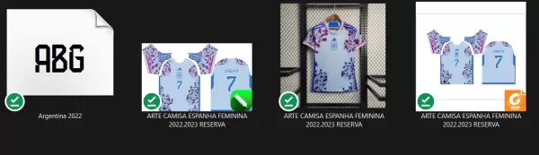 ARTE VETOR CAMISA ESPANHA FEMININA 2022.2023 RESERVA