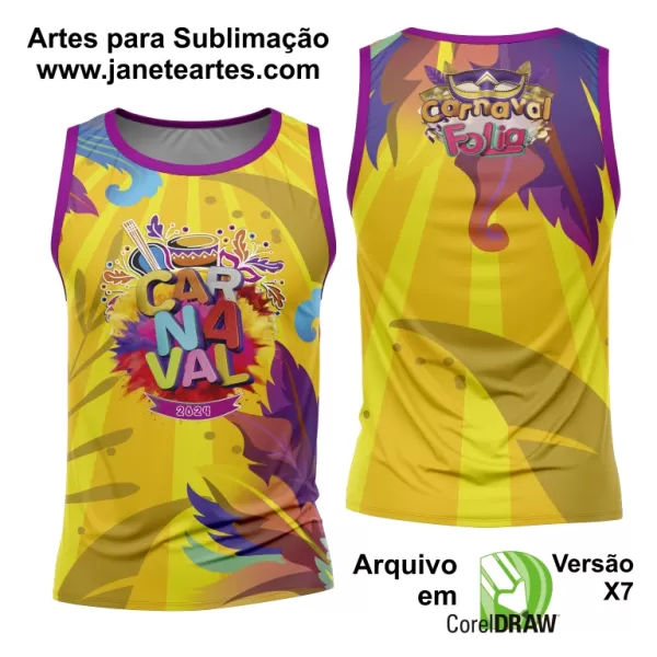 Arte Camisa Bloco Abadá Sublimação Carnaval 2025 - Modelo 112
