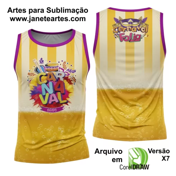 Arte Camisa Bloco Abadá Sublimação Carnaval 2025 - Modelo 113