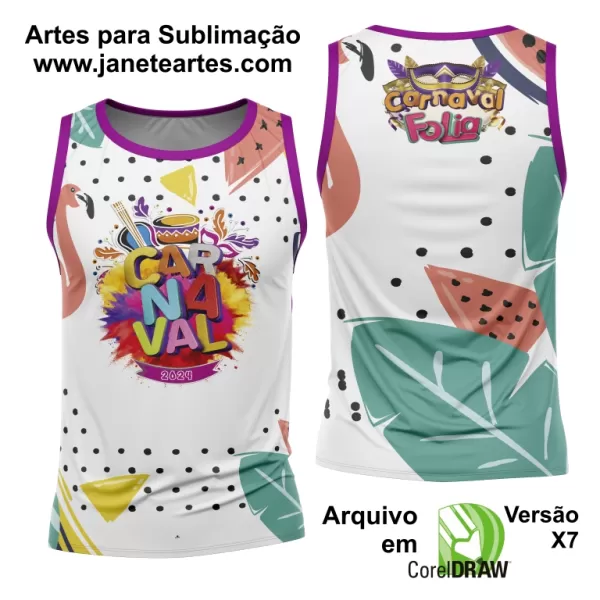 Arte Camisa Bloco Abadá Sublimação Carnaval 2025 - Modelo 85
