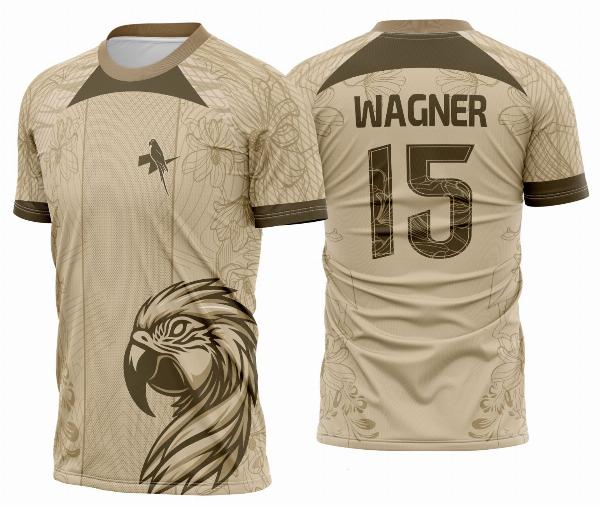 Arte Camisa Interclasse Arara Brasil Bege 2025 - 0075