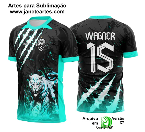 Arte Camisa Interclasse Pantera Grimclaw 2025 - 0079