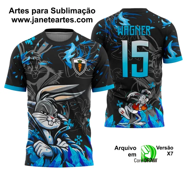Arte Camisa Interclasse Pernalonga 2025 Frio - Bugs Bunny