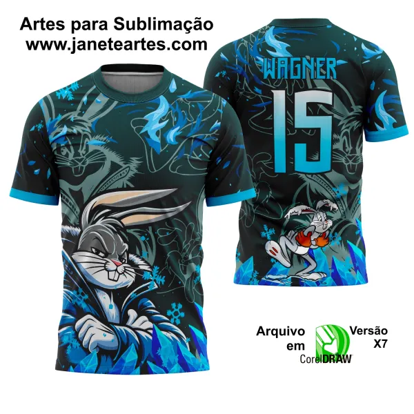 Arte Camisa Interclasse Pernalonga 2025 Frio - Bugs Bunny