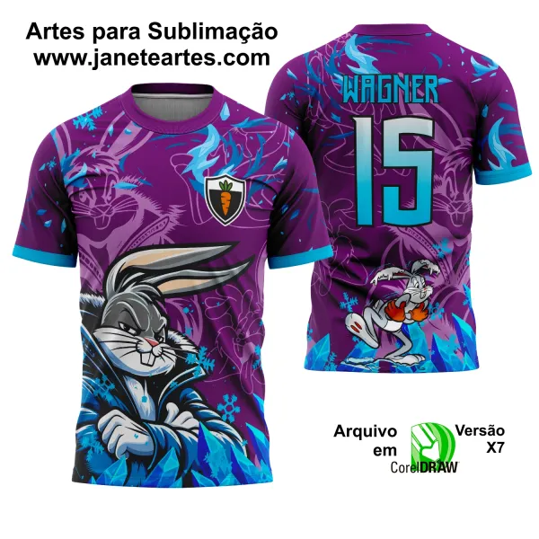 Arte Camisa Interclasse Pernalonga 2025 Frio - Bugs Bunny