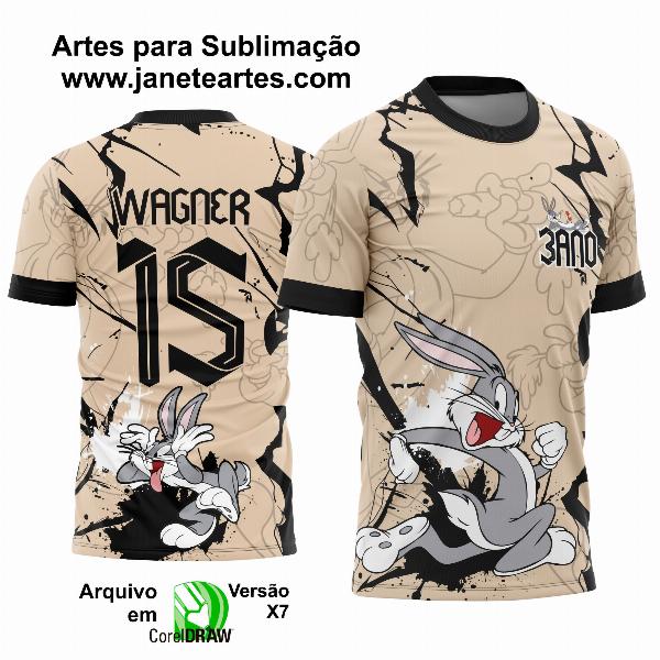 Arte Camisa Interclasse Pernalonga Correndo - 0082