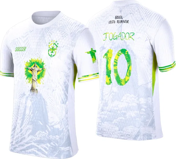 Arte Camisa de Interclasse Conceito Brasil 2025 Cristo Redentor