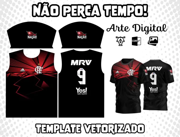 Arte Camisa do Flamengo Brasil Goleiro M5