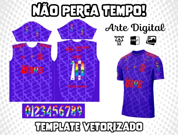 Arte Camisa do Flamengo Brasil Goleiro M5