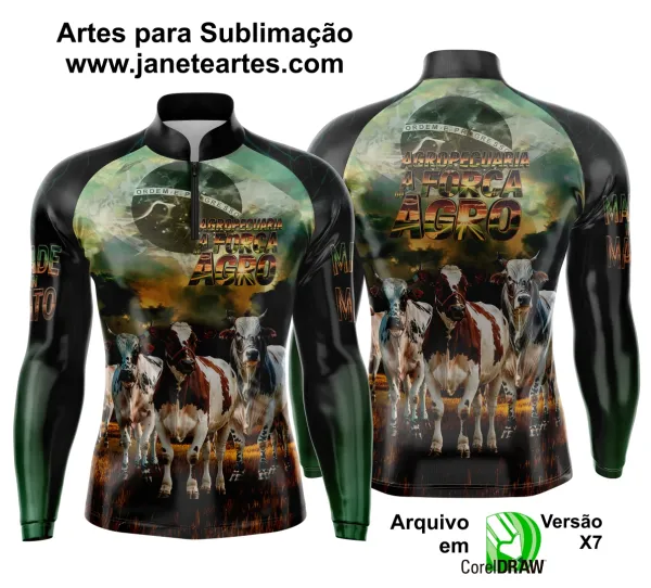 Arte Estampa Camisa Agro 2025 Gado - Template Camisa Agro - 0042