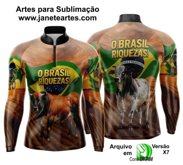 Arte Estampa Camisa Agro 2025 Gado - Template Camisa Agro - 0043