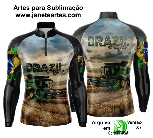 Arte Estampa Camisa Agro 2025 - Template Camisa Agro - 0025