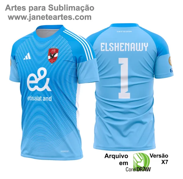 Arte Estampa Camisa Al Ahly 2025 - 2026