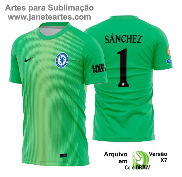 Arte Estampa Camisa Chelsea Goleiro 2025 - 2026