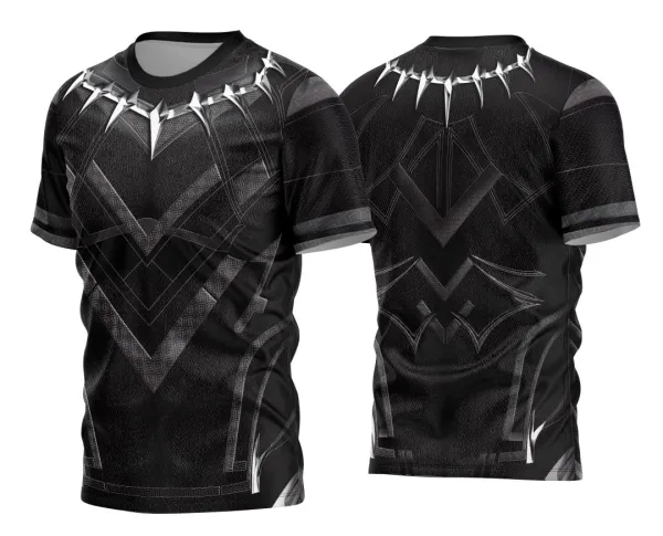 Arte Estampa Camisa Heróis - Pantera Negra