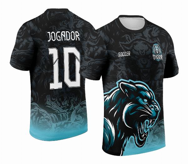 Arte Estampa Camisa INTERCLASSE 2024 - Pantera Negra Degrade