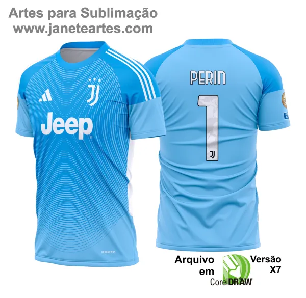Arte Estampa Camisa Juventus Goleiro 2025 - 2026