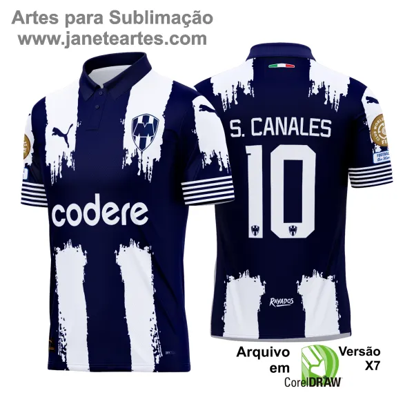 Arte Estampa Camisa Monterrey Titular 2025 - 2026