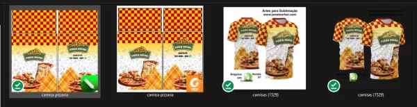 Arte Estampa Camisa Profissão Pizzaria 2024 - Modelo 01