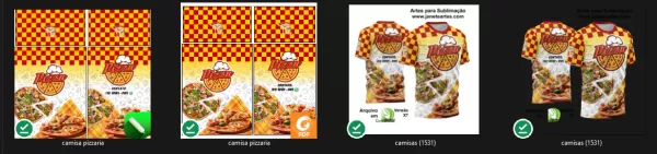 Arte Estampa Camisa Profissão Pizzaria 2024 - Modelo 02