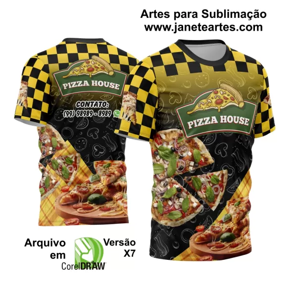Arte Estampa Camisa Pizzaria 2024 - Modelo 04