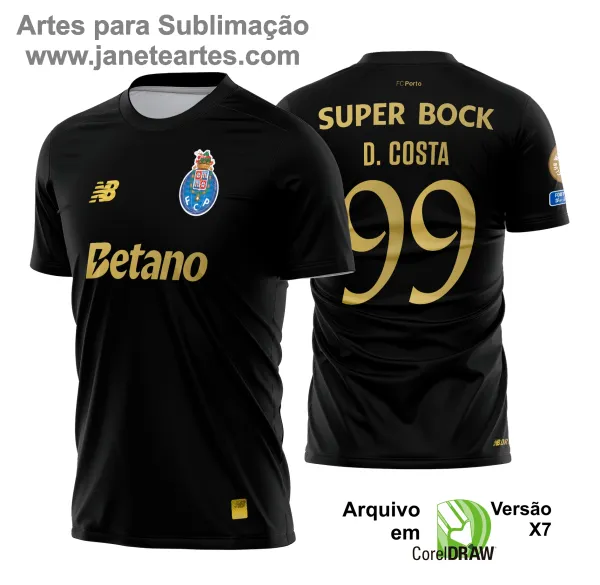 Arte Estampa Camisa Porto FC Goleiro 2025 - 2026