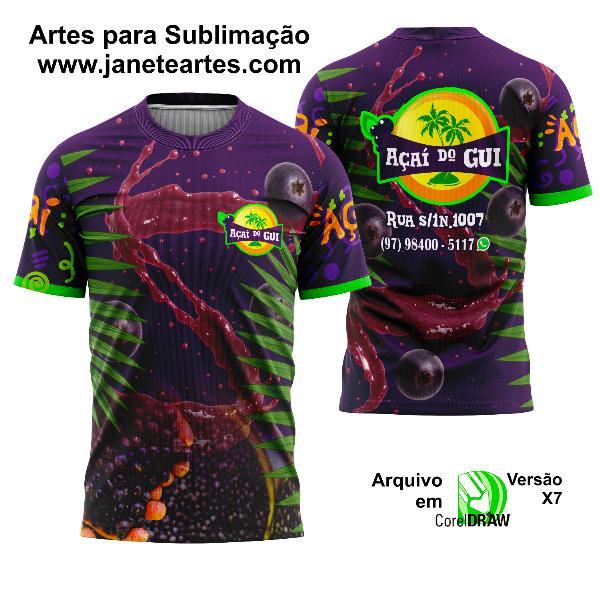 Arte Estampa Camisa Profissão - Açaí 2025