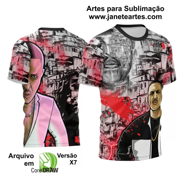 Arte Estampa Camisa Quebrada 2024