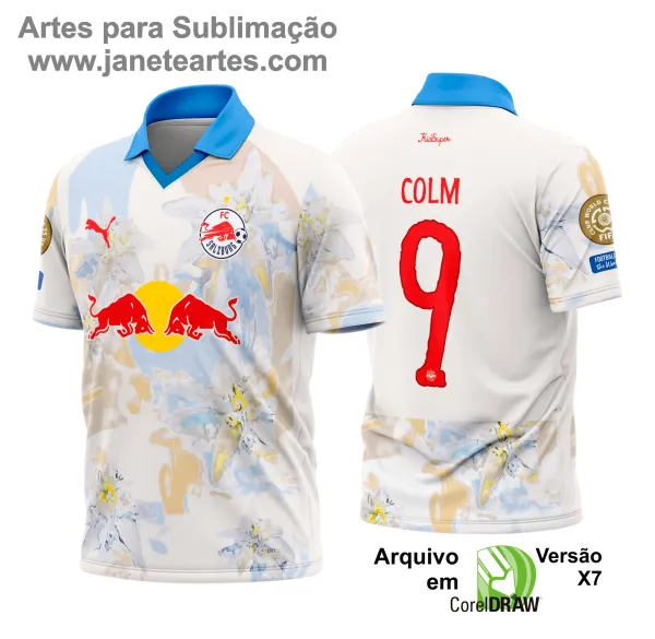 Arte Estampa Camisa RB Salzburg CWC Titular 2025 - 2026