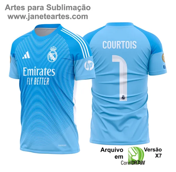 Arte Estampa Camisa Real Madrid Goleiro 2025 - 2026