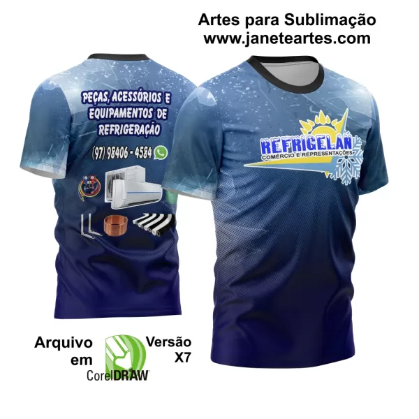 Arte Estampa Camisa Refrigeração Ar Condicionado 2024