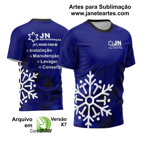 Arte Estampa Camisa Refrigeração Ar Condicionado 2024 - Modelo 03