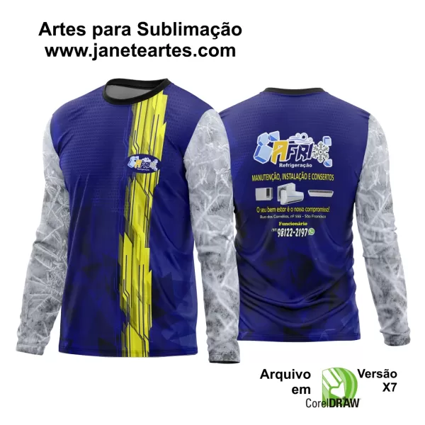 Arte Estampa Camisa Refrigeração Ar Condicionado 2024 - Modelo 04