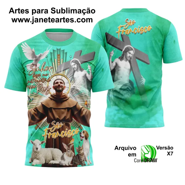 Arte Estampa Camisa São Francisco 2025 - Religião