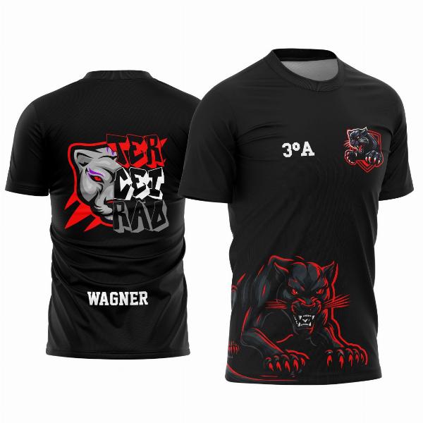 Arte Estampa Camisa Terceirão Pantera Negra