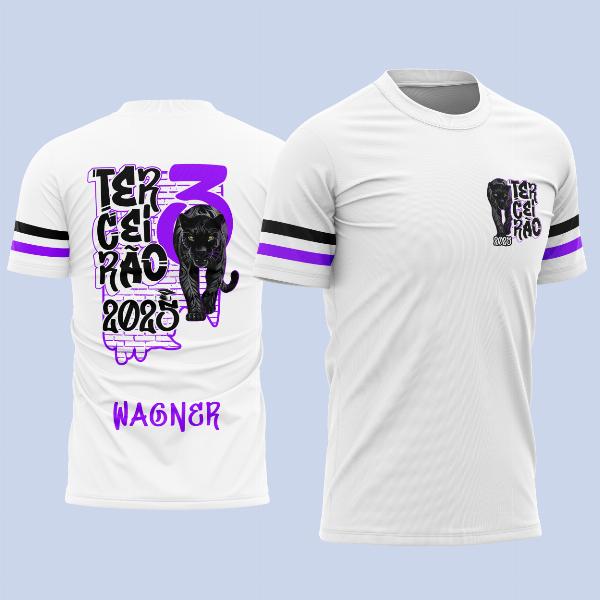 Arte Estampa Camisa Terceirão Pantera Negra