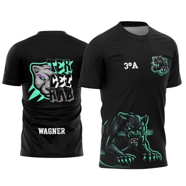 Arte Estampa Camisa Terceirão Pantera Negra