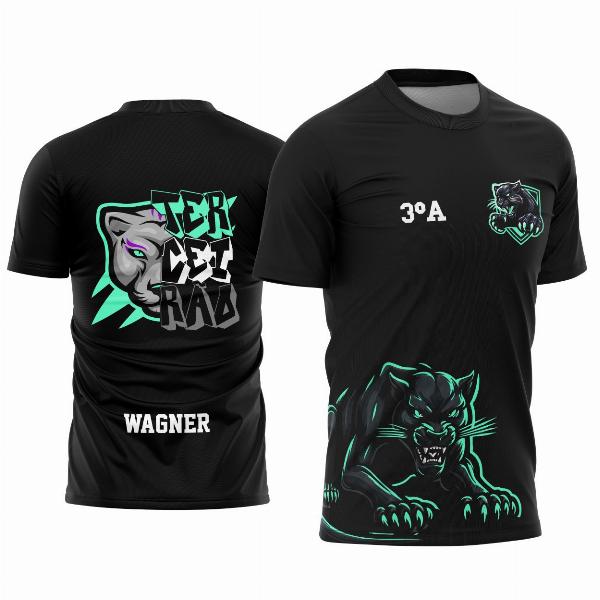 Arte Estampa Camisa Terceirão Pantera Negra