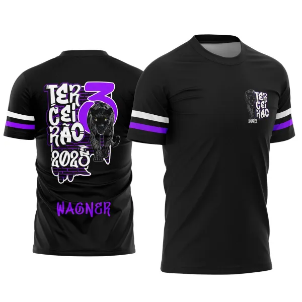 Arte Estampa Camisa Terceirão Pantera Negra