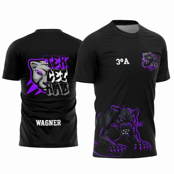 Arte Estampa Camisa Terceirão Pantera Negra