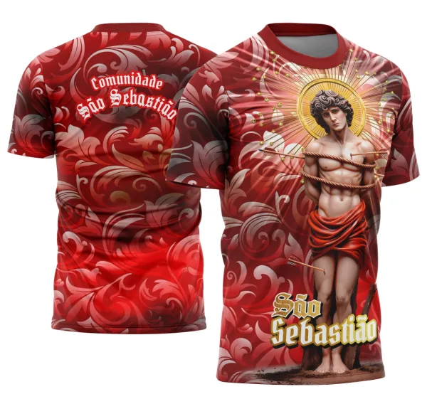 Arte Estampa Camisa de Religião - São Sebastião 2025 Modelo 11