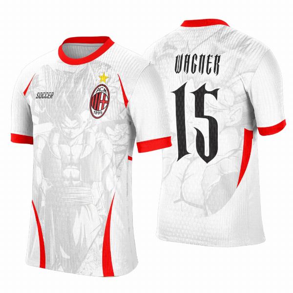 Arte Template Camisa Interclasse AC MILAN Dragon Ball Z - 0136 Arte Template Camisa Interclasse AC MILAN Dragon Ball Z - 0136