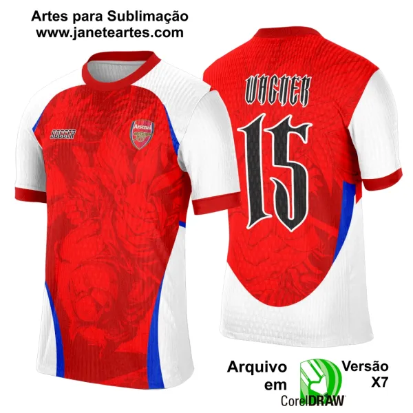 Arte Template Camisa Interclasse ARSENAL Dragon Ball Z - 0134
